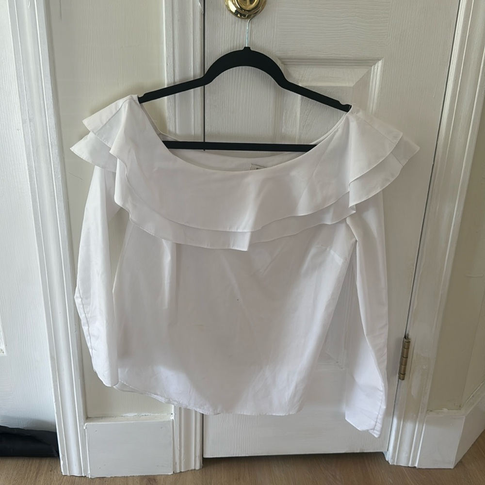 River Island | One Shoulder top w/ Ruffles